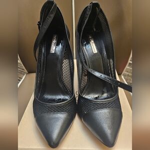 Bcbg ankle strap heels black size 9